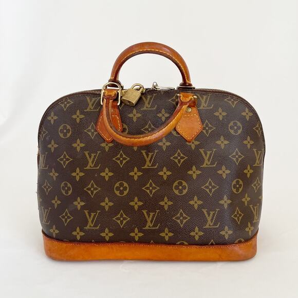 LOUIS VUITTON Vintage Alma PM Leather Handbag Satchel - Picture 8 of 15